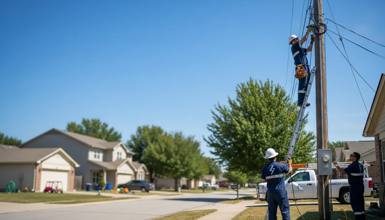 Residential electrician providing installation services in Welch, TX